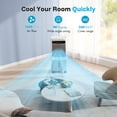thumbnail image 5 of Flamemore Evaporative Air Cooler Fan with 6.6 gal Tank & 4 Ice Packs, 1800 CFM Portable Swamp Coolers for Home, 5 of 11