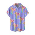 thumbnail image 1 of Summer New Men's Printed Slim Fit Shirt Large Fashion Casual Short Sleeve Shirt MenXL, 1 of 4
