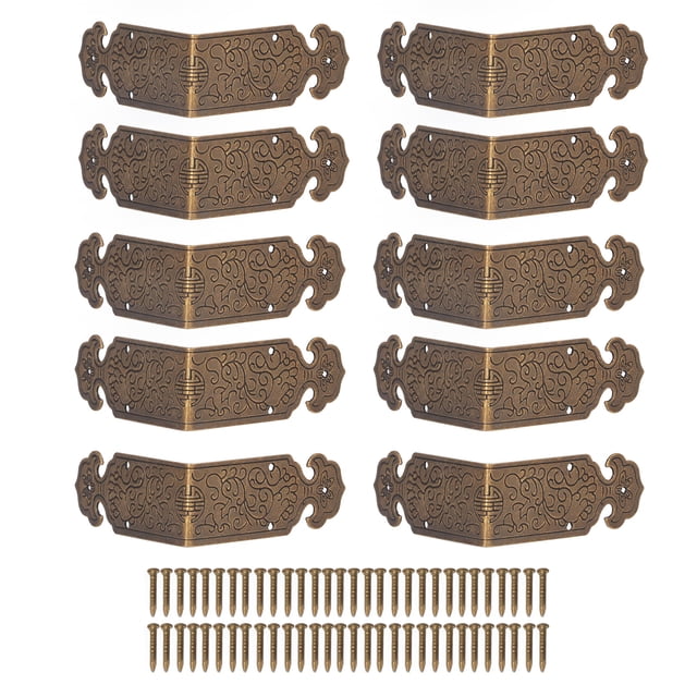 Corner Protector, 5cm Box Corner Protectors Strong Durable For Desks Cabinets Copper,Bronze