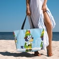 thumbnail image 6 of Silaia Bluey Print Large Capacity Beach Travel Bag,Waterproof Sandproof Beach Tote,Large Tote Travel Bag,Swim Pool Bag For Beach, Travel, Gym, 6 of 7