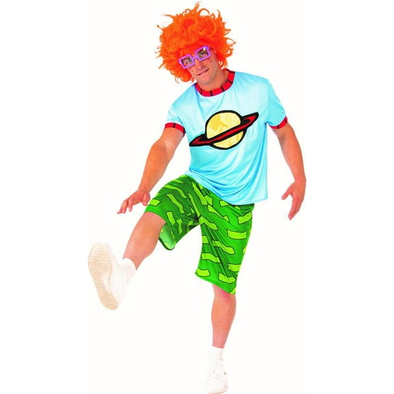 RUBIES II Chuckie Deluxe Costume for Adults with Printed Top, Shorts and Wig, Adult Size M
