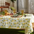 thumbnail image 3 of Summer Lemon Vinyl Tabletop Collection Flannel Backed Tablecloth, Indoor/Outdoor, Round Lemons (Round), 3 of 6
