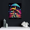 thumbnail image 4 of Nawypu Mushroom Wall Art Mushroom Pictures Wall Decor Graffiti Forest Canvas Prints Framed Artwork Paintings Home Office Decorations For Bathroom Kitchen Bedroom Living Room, 4 of 4