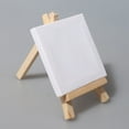 thumbnail image 2 of Artists 3 Inch X3 Mini Canvas & 5 Easel Set Painting Craft Drawing 60 Canvases Easels, 2 of 10