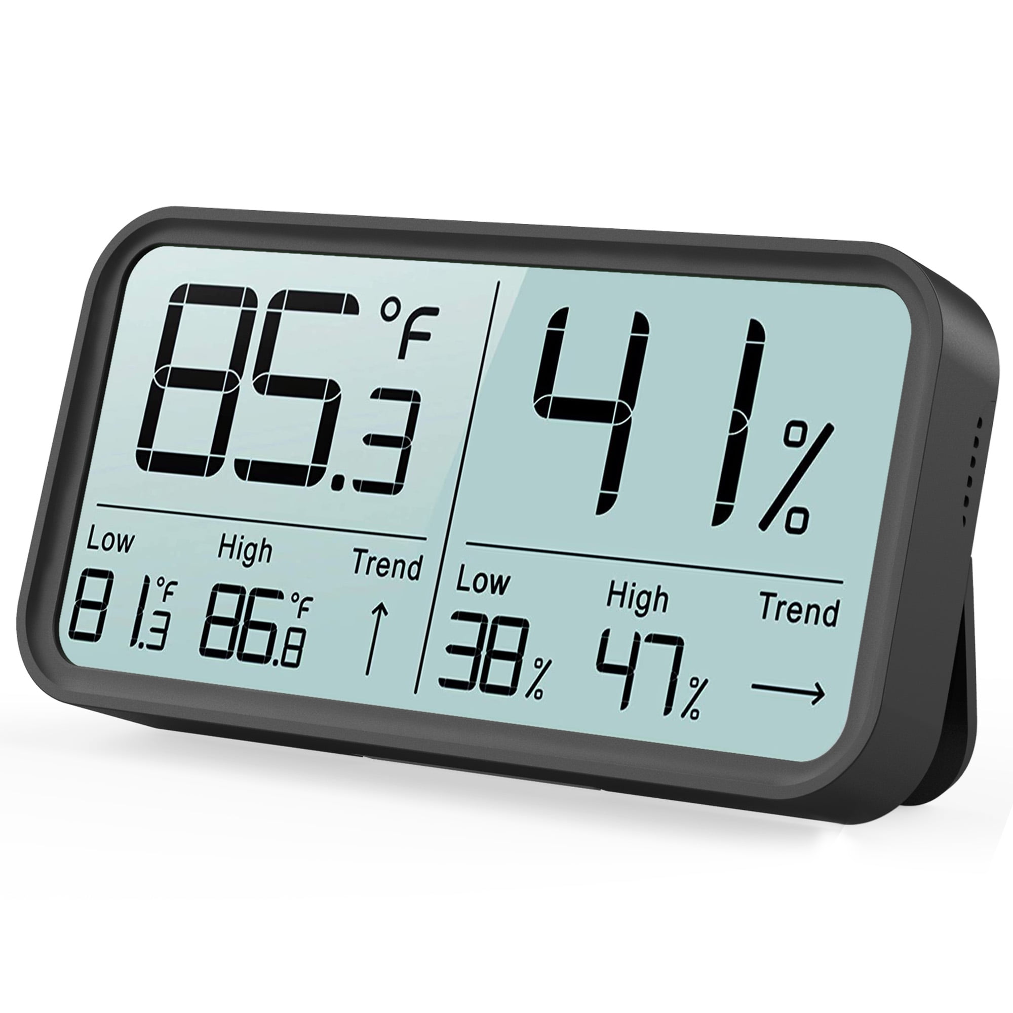 Bfour Digital LCD Hygrometer Indoor Thermomete, Room Temperature Humidity  Meter for Home, Office, White