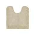 thumbnail image 2 of Better Trends 20" x 20" U-Shape Toilet Rug, 100% Cotton Soft Reversible Tufted Bathroom Rug, Contour Mat, Water Absorbent, Machine Washable, Toilet Base Rug (Sand) Edge Collection, 2 of 4
