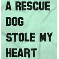 thumbnail image 2 of Rescue Dog Stole Heart Pet Adoption Women's Graphic T Shirt Tees Brisco Brands S, 2 of 6
