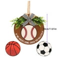 thumbnail image 3 of Interchangeable Wooden Sports Welcome Sign Hanging Door Wall For Home Entryway And Porch, 3 of 6