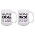 thumbnail image 1 of ThisWear Funny Dad Appreciation Gifts for Men Dad This Conclusively Proves I Love You More 2 Pack Ceramic 15oz Coffee Mug Set Proves, 1 of 4