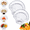 2, variant on Lethargic Glass Shell Dumpling Tray, 8.66 x 7.87 x 1.18 in Clear Glass Serving Dish with Built-In Dip Bowl for Snacks and Appetizers