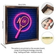 thumbnail image 2 of Tennis Neon Sign Wooden Sign Wall Plaque - Vintage Art Decoration, Wall Decoration - Ideal Gift For Home Decoration, Living Room, Bathroom, Bedroom, Garden, Dining, Bar, Cafe, Festival Party Decor, 2 of 7