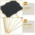 thumbnail image 2 of SEWCHICS message board Mini Chalkboards Wood for Colleagues Stick Design 10pcs, 2 of 8