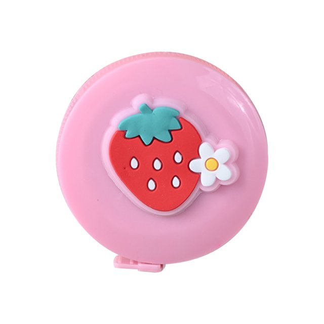 Agiferg 1.5M Tape Measure Inch Cm Round Tape Automatic Retractable Soft Colorful Ruler Cartoon Fruit Automatic Telescopic Measuring Tape Measuring Body Circumference