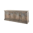 thumbnail image 4 of Benjara Miy Sideboard Buffet Cabinet- 4 Door- Antique Blue Pine Wood 83 Inch, 4 of 6