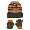 Ixtreme Striped Jacquard Hat & Glove Set