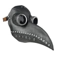 thumbnail image 1 of Nueva Máscara Pico Halloween Máscara Pico Médico La Peste Steampunk Máscara Nariz Larga (máscara Pájaro La Plaga Negra + Clavos Plateados), 1 of 8