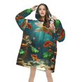 Art feature abstract Adults can wear blanket hoodiesushi oversized