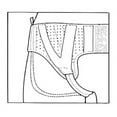 thumbnail image 3 of AT Surgical Double Inguinal Hernia Belt Support Truss Brace White Large, 3 of 4