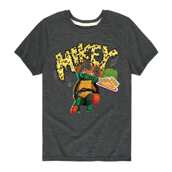 Teenage Mutant Ninja Turtles: Mutant Mayhem - Michelangelo AKA Mikey - Pizza Rules - Toddler And Youth Short Sleeve Graphic T-Shirt