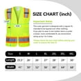 thumbnail image 5 of ProtectX High Visibility Reflective Safety Vest for Men Women Hi Vis Work Construction Vest with Pockets Class 2 Neon Green 3X-Large, 5 of 7