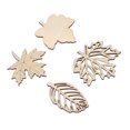 thumbnail image 2 of Hollow Out Wood Leaf Piece, Multi Uses Wooden Leaf 80PCS Compact  For DIY, 2 of 8