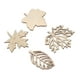 thumbnail image 4 of Juego de 80 hojas decorativas compuestas de corte suave para un toque artístico, hojas huecas de madera, 4 of 8