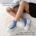 thumbnail image 4 of CHEERMORE Women Platform Female Casual Canvas Shoes Adult US 6 Blue, 4 of 8