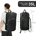 thumbnail image 2 of EEEkit Heavy Duty Laundry Bag, 35L Large Laundry Backpack, Dirty Clothes Hamper for College Laundromat, Black, 2 of 6