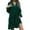Green, variant on Cavosen Womens Trendy Dress Green Velvet Long Sleeve Mini Dress Cuffed V-Neck Knee Length Short Dress Solid Smocked Tiered Casual Trendy Dress Vacation Fall Winter Clothes XL