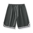 thumbnail image 4 of YNGKMEA Mens Basketball Shorts Lightweight Elastic Waistband Quick Dry Mesh Activewear Big and Tall Casual Shorts Plus Size, 4 of 5
