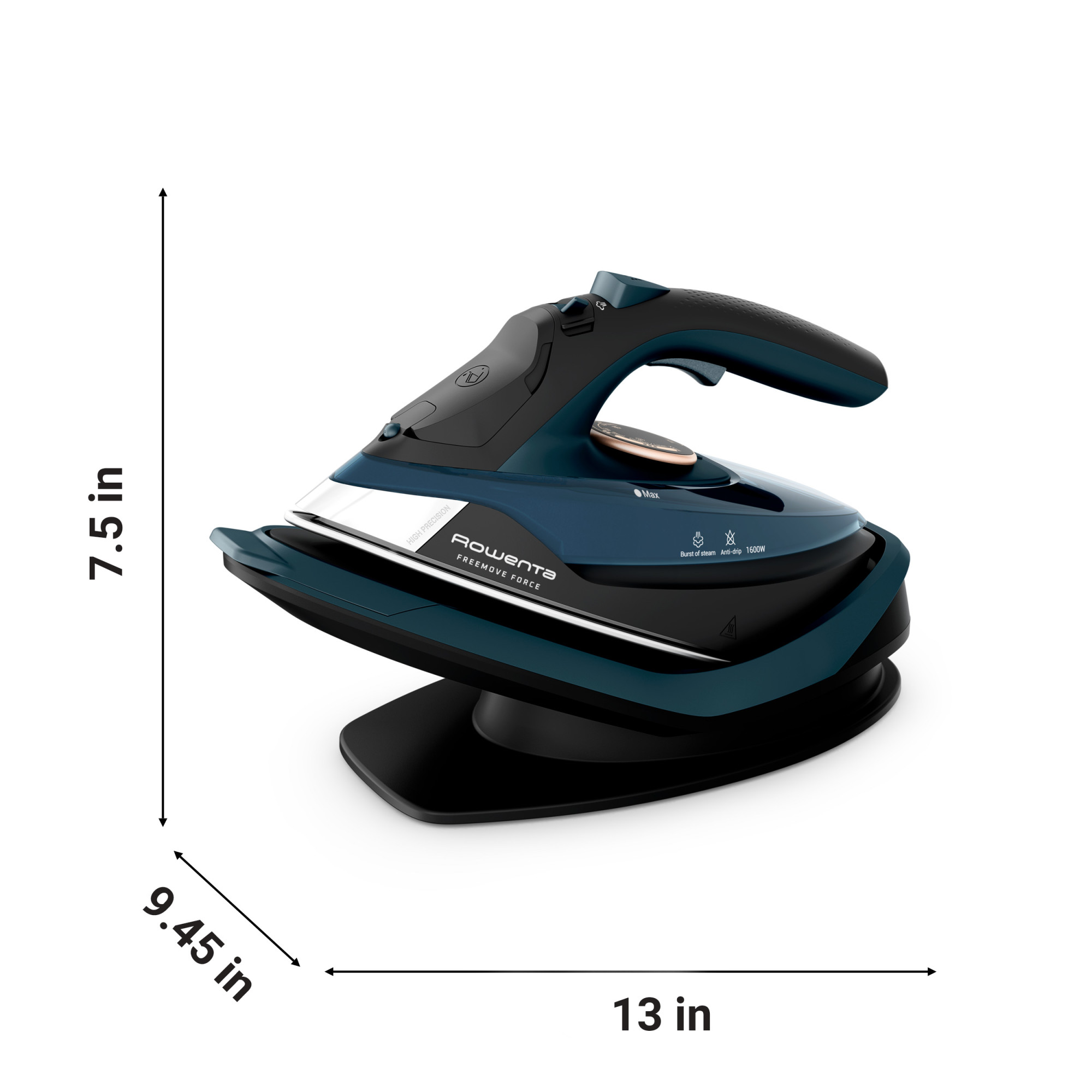 Rowenta Freemove Force, Cordless Steam Iron, Powerful and Efficient, DE6735U0