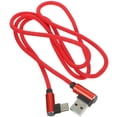 thumbnail image 3 of Miangastore 1M Right Angle Type-c Cable Braided USB 2.4 A to 90 Degree Data Cable Charger Cord for Universal Phone (Red), 3 of 9