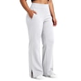 thumbnail image 3 of Luivaraty Wide Leg Yoga Pants for Women Plus Size Solid Color Workout Pants Fashion Comfy Hight Elastic Waist Gym Pants, L-5XL, 3 of 6