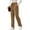 125#Ginger, variant on Womens Corduroy Pants Casual Elastic High Waisted Straight Leg Pull On Trousers Loose Comfy Slacks with Pockets Ginger L
