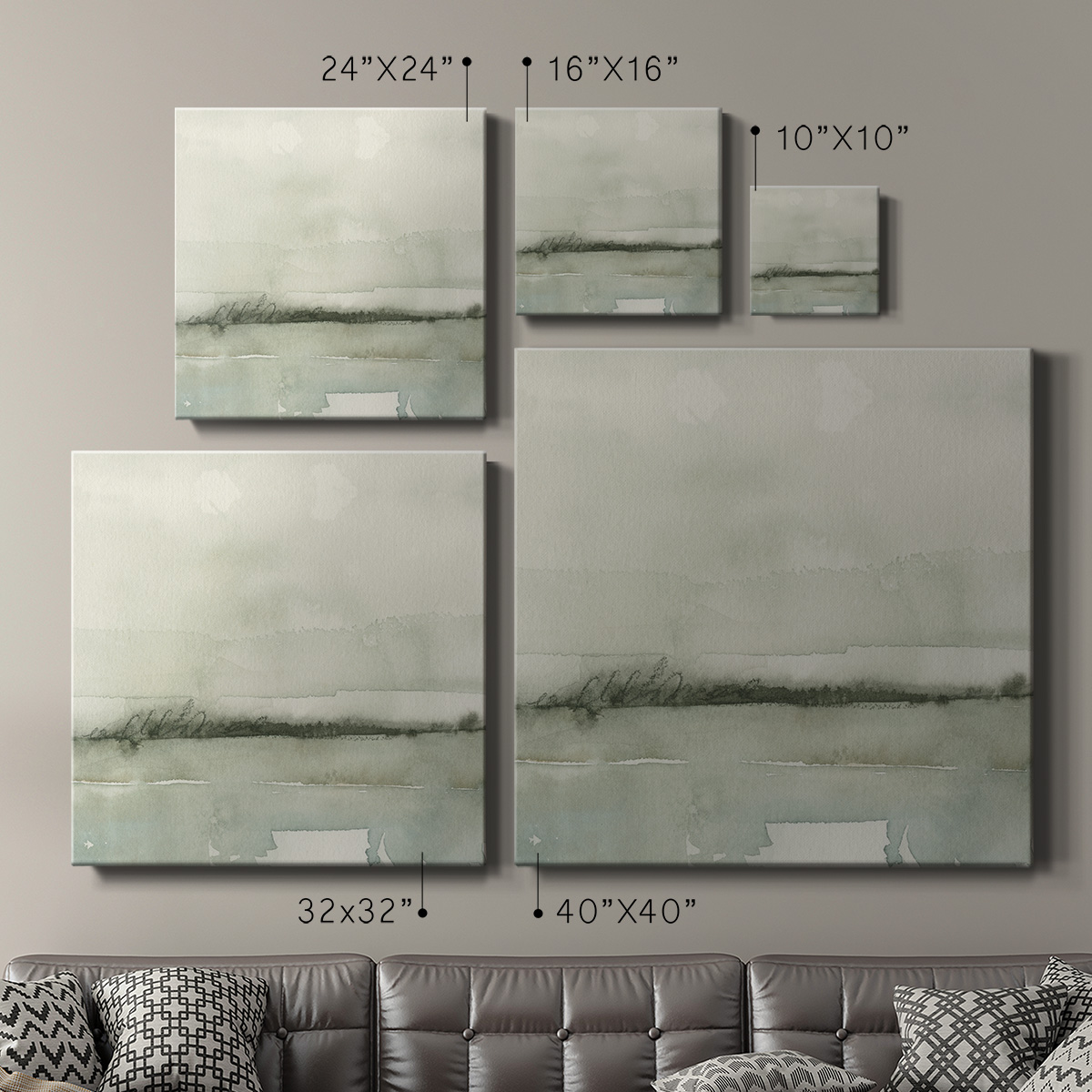 Wexford Home Winter Reflections III-Premium Gallery Wrapped Canvas, 24" x 24" - Ready to Hang