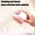 thumbnail image 5 of Dog Bath Scrubber Brush, Pet Dog Grooming Massage Shampoo Bath Brush with Soap and Shampoo Dispenser Soft Silicone Bristle for Long Short Haired Dogs Cats Shower, 5 of 6