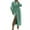 Green, variant on Women's Wool Blend Court Style Overcoat, Lantern Sleeve Long Coat with Large Lapel Design, Elegant Formal Woolen Coat for Women, Vintage Inspired Trench Coat, Winter Autumn Dressy Outerwear Black L