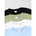 thumbnail image 4 of PureChapter 4 Pack Boys T Shirts Short Sleeve Crewneck Graphic Tees Set for Big Boys Summer Clothes, 4 of 7