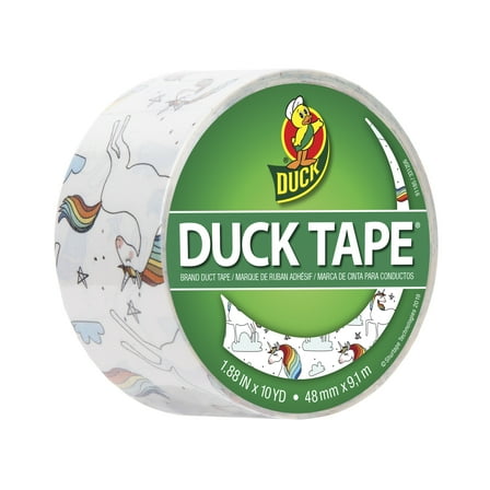 Duck Brand 1.88 in. x 10 yd. Whimsical Unicorn Printed Duct Tape