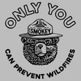 thumbnail image 2 of Mens Smokey Bear Only You Can Prevent Wildfires Sketch T Shirt, 2 of 3