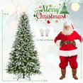 thumbnail image 3 of Costway 7.5 FT Artificial Christmas Tree Hinged Xmas Tree with 1135 Branch Tips 470 Lights, 3 of 10