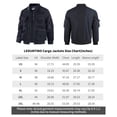 thumbnail image 6 of LEDUNTINO Men's Bomber Jacket, Lightweight Casual Spring Fall Windbreaker, Multi-Pocket Cargo Jacket, 6 of 7