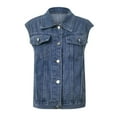 thumbnail image 5 of Ftwytp Womens Winter Coats Jean Jacket Women Oversized Women's Plus Size Coats and Jackets Sleeveless Coat Women's Fashion Spring Summer Hatless Jacket, 5 of 9