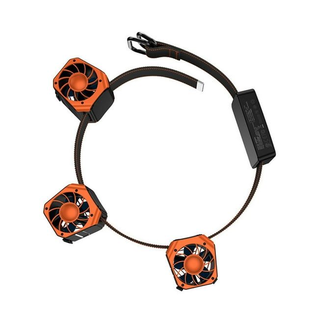 Ventilador de cintura portátil, ventilador con clip para la cintura, 2 velocidades ajustables, ventilador personal recargable, ventilador de cintura Sunnimix Ventilador de cintura portátil