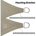thumbnail image 4 of LOVE STORY Custom Size Waterproof 10'x14' Taupe Sun Shade Sail Canopy Awning UV Blockage for Outdoor Patio Garden Backyard (Customized), 4 of 6