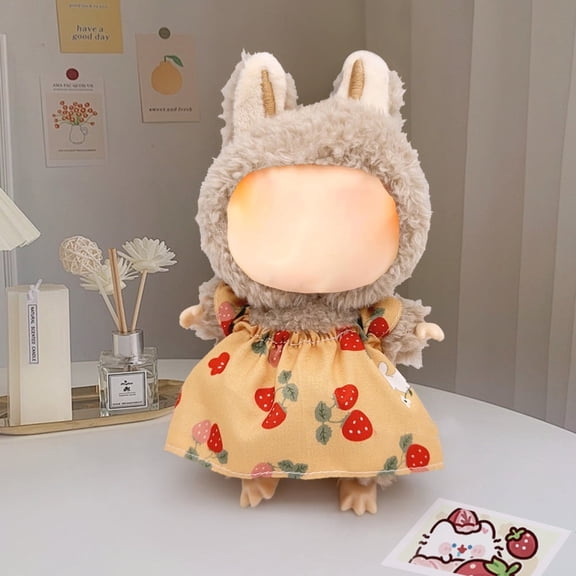 17cm Doll Clothes - Premium Doll Outfit with Accessories - Cute Skirt Hat Set , Dress Outfit Accessories Compatible with 5.9- 6.7inch Dolls (NO Doll)