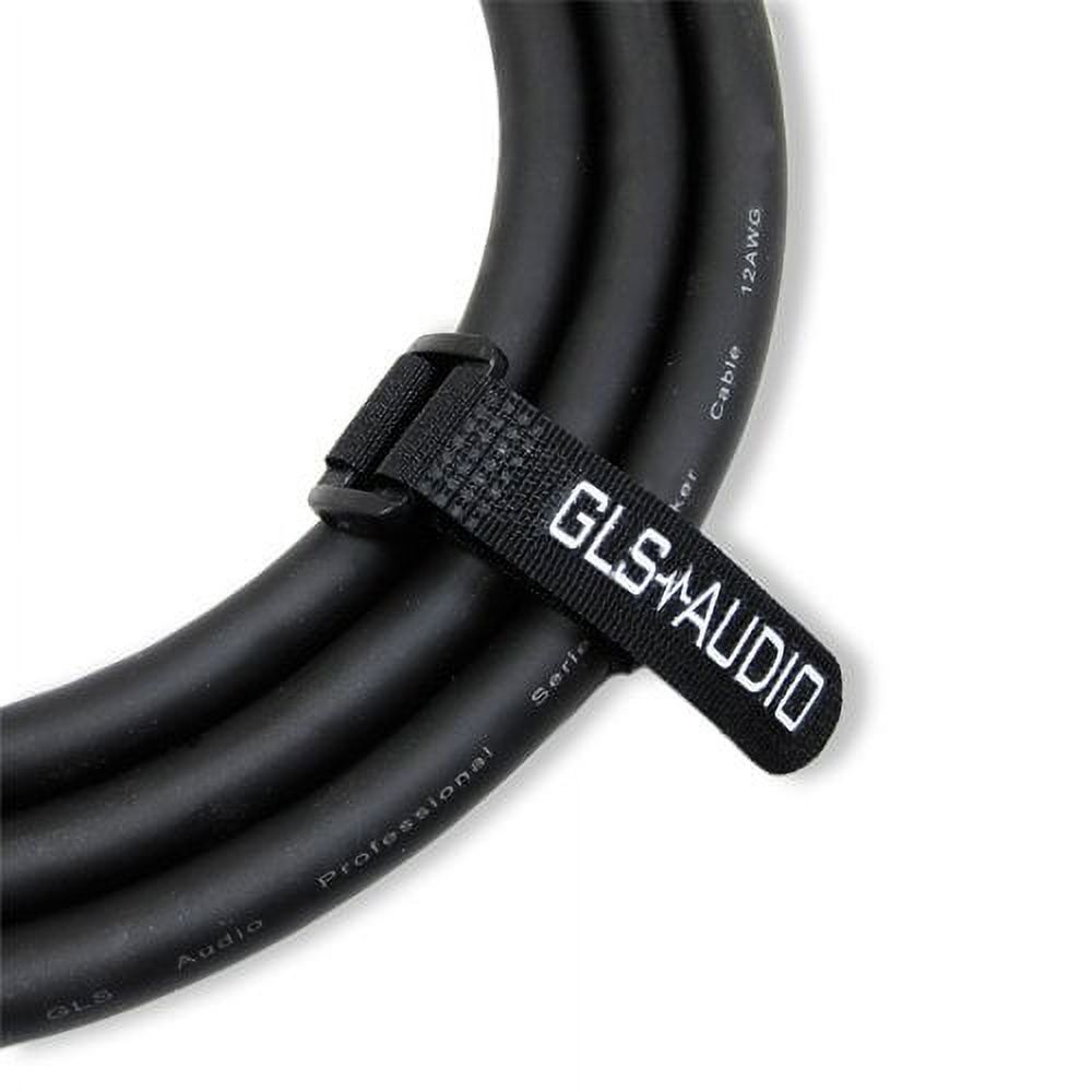 GLS Audio Speaker Cable 1/4" to 1/4" - 12 AWG Professional Bass/Guitar Speaker Cable for Amp - Black, 100 Ft. - image 4 of 4