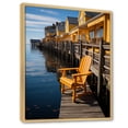 thumbnail image 2 of Designart "Reflective Moments at the Pier I" Nautical & Beach Floater Framed Canvas Print, 2 of 7