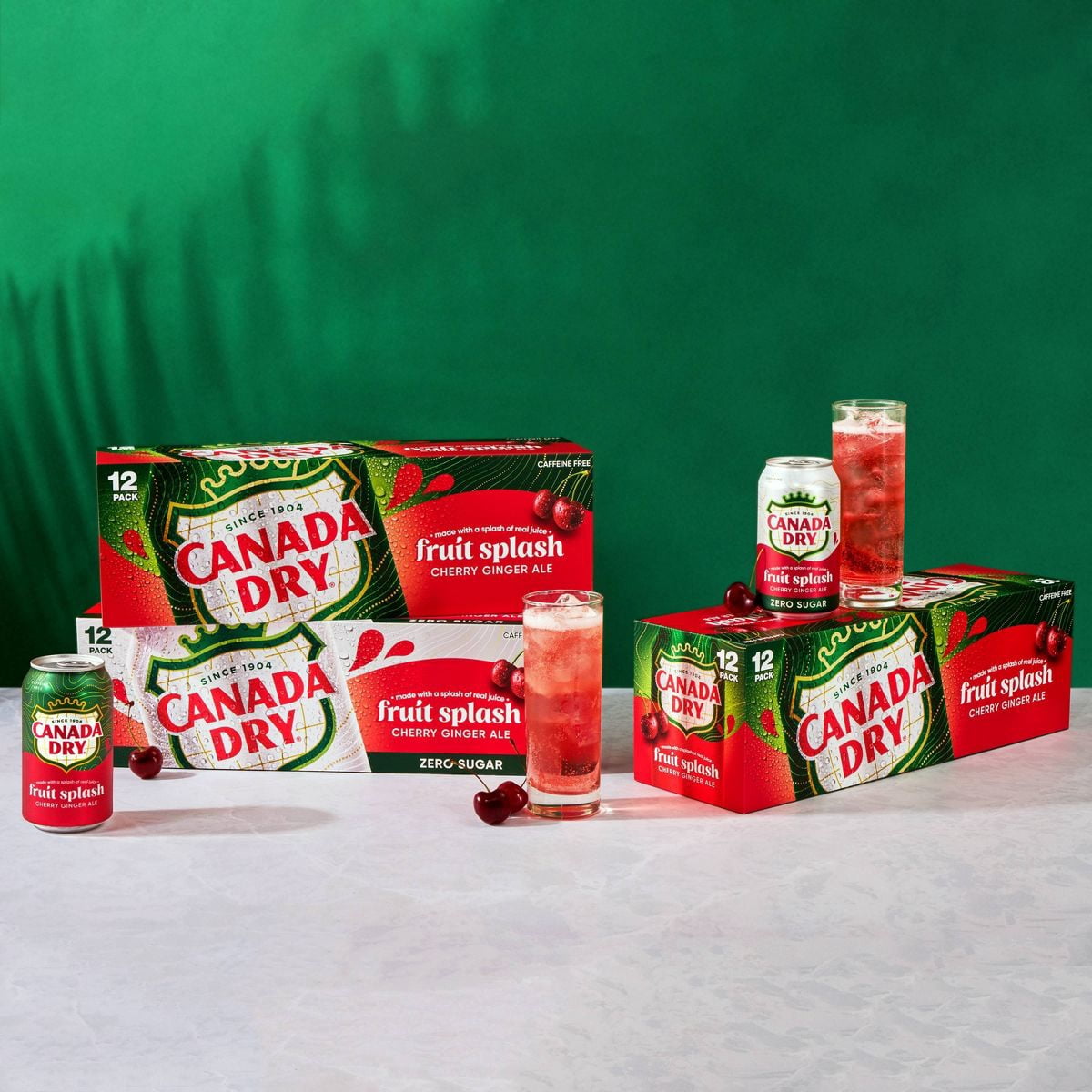 2X - Canada Dry Fruit Splash ZERO Soda - 12pk/12 fl oz Cans