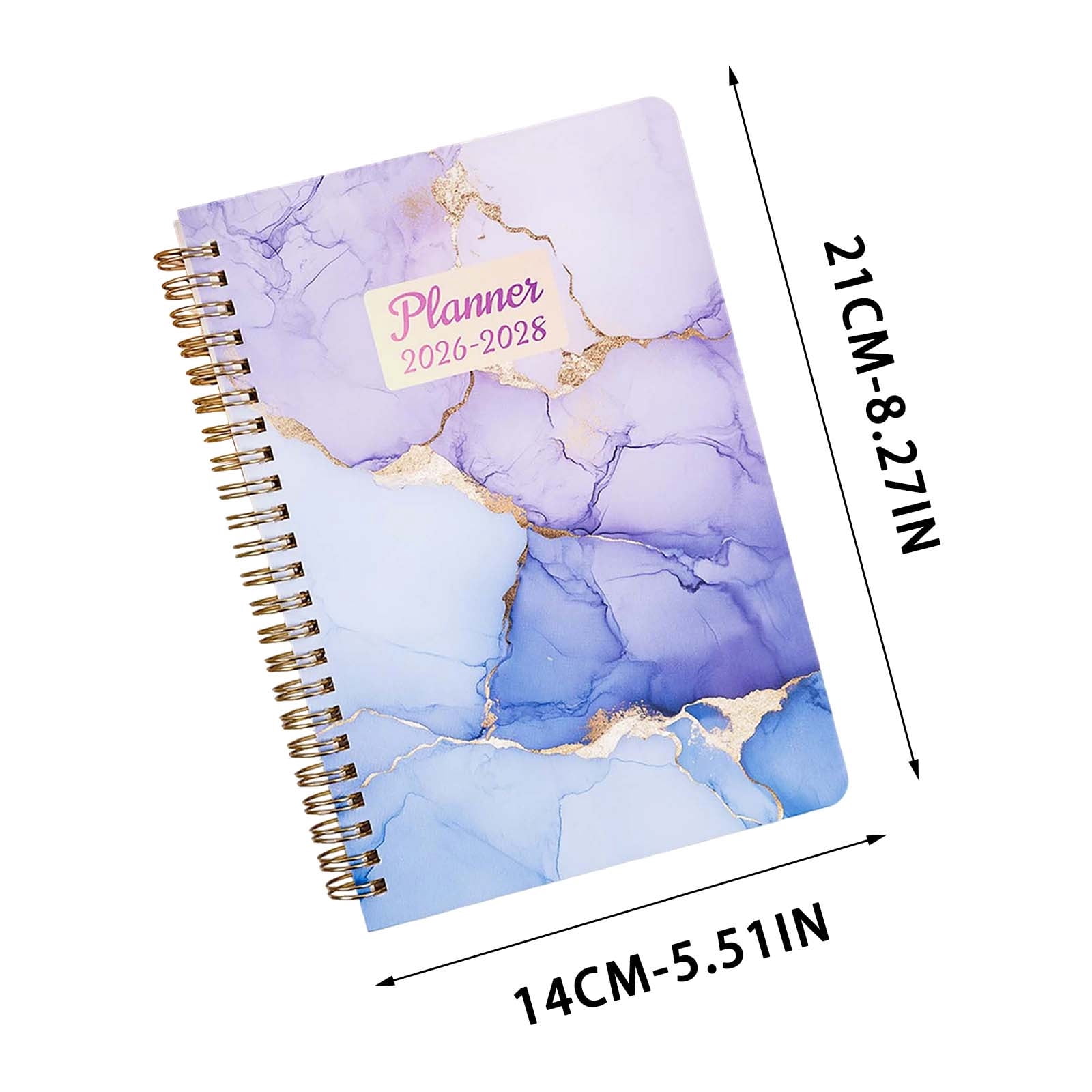 2026-2028 Planner Weekly Monthly Calendar Notebook 3 Yr Spiral Agenda for Goal Tracking Schedule Planning Office School Study Meeting Project Management Productivity Organizer Back to School Planner